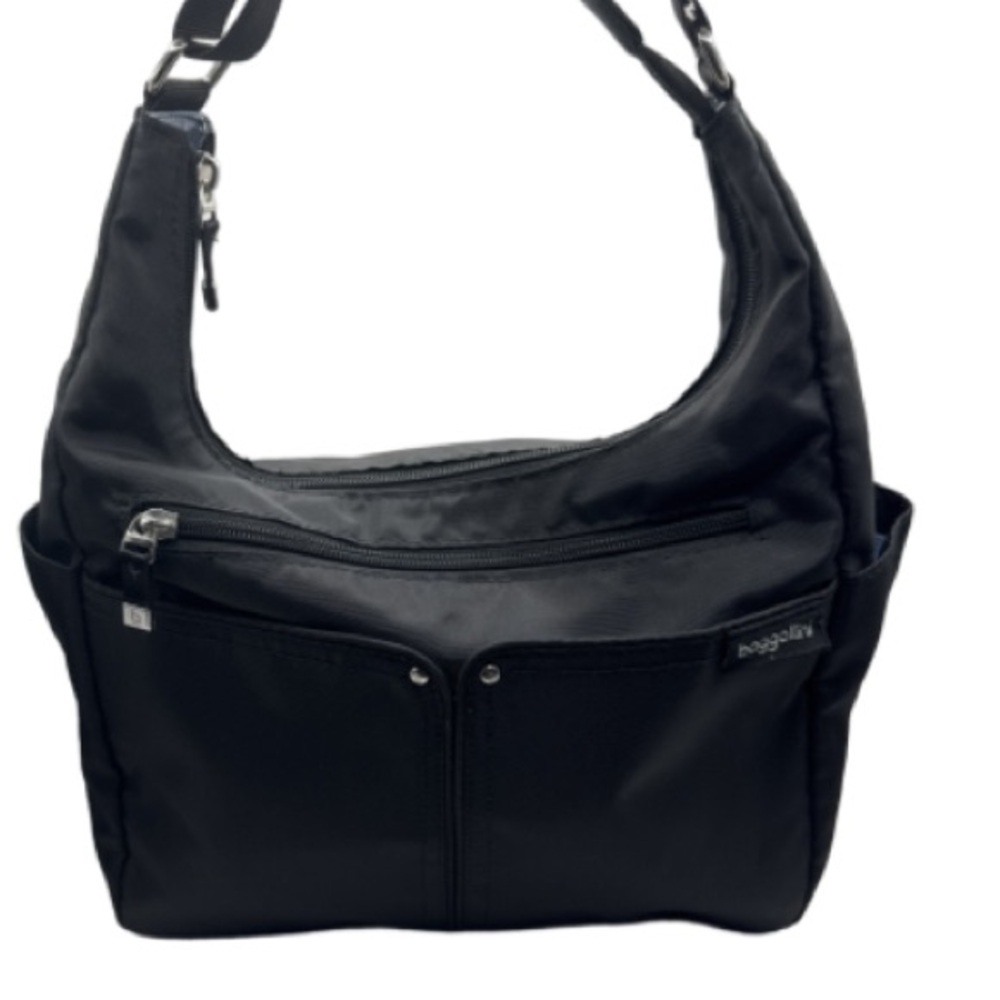 Baggallini  adjustable strap multi pocket Black Shoulder Bag